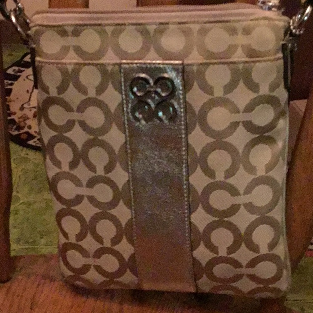 RARE Coach Opt Art C Stripe Crossbody Purse